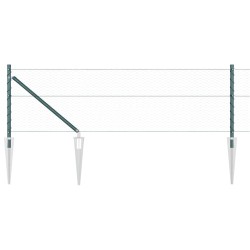 Clôture Hexagonale Verte 0.8x25 m Acier 