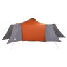 Tente avec toit avec évent Gris et orange 492 x 492 x 275 cm Polyester 