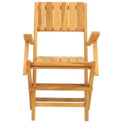 Chaises de jardin pliantes lot de 4 55x62x90cm bois massif teck 