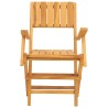 Chaises de jardin pliantes lot de 4 55x62x90cm bois massif teck 