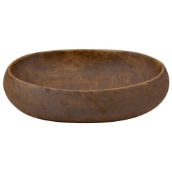 Vasque à poser marron ovale 59x40x15 cm céramique 