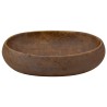 Vasque à poser marron ovale 59x40x15 cm céramique 