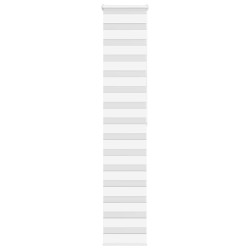 Store zèbre blanc 40x200 cm largeur du tissu 35,9 cm polyester 