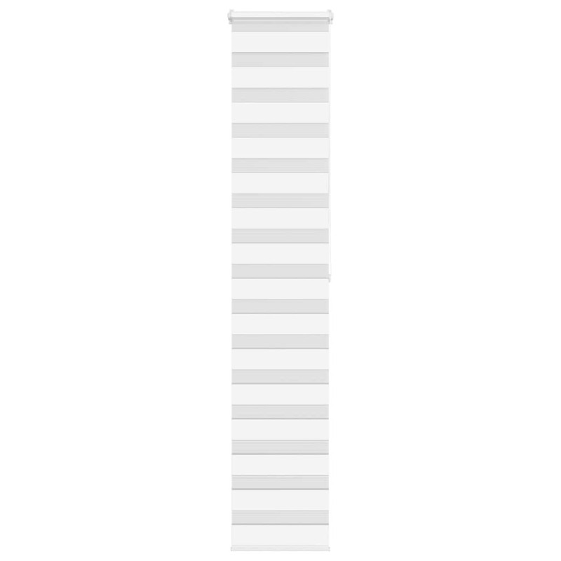 Store zèbre blanc 40x200 cm largeur du tissu 35,9 cm polyester 