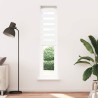 Store zèbre blanc 40x200 cm largeur du tissu 35,9 cm polyester 