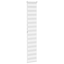 Store zèbre blanc 40x200 cm largeur du tissu 35,9 cm polyester 