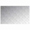 Plaques en alu antidérapantes à motif damier, 4 pièces, 80x50 cm 
