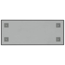 Tableau noir magnétique mural Noir 50x20 cm Verre trempé 