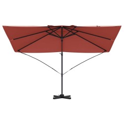 Parasol Cantilever Roma Terracotta 352x251x260 cm en Aluminium 
