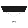 Parasol cantilever Roma noir 352x251x260 cm en alu 