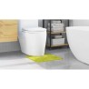 Tapis de bain U en forme de U vert 50x50 cm en polypropylène antidérapant 