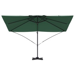 Parasol Cantilever Roma Vert 352x251x260 cm en aluminium 
