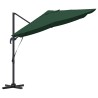 Parasol Cantilever Roma Vert 352x251x260 cm en aluminium 