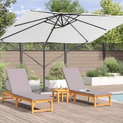 Parasol cantilever Roma de , couleur sable, dimensions 352x251x260 cm, en aluminium 