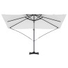 Parasol cantilever Roma de , couleur sable, dimensions 352x251x260 cm, en aluminium 