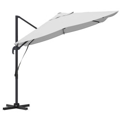 Parasol cantilever Roma de , couleur sable, dimensions 352x251x260 cm, en aluminium 