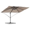 Parasol Cantilever Roma en taupe, 352x251x260 cm en aluminium 