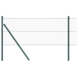 Clôture Hexagonale Grise 0.6x50 m Acier 