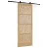 Porte coulissante avec quincaillerie 93x232 cm Bois massif pin 