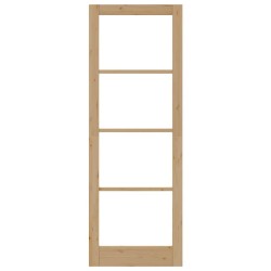 Porte intérieure avec verre "ORKDAL" 83x232x4 cm en bois massif de pin 