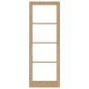 Porte intérieure avec verre "ORKDAL" 83x232x4 cm en bois massif de pin 