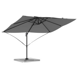 Parasol Cantilever Roma anthracite 352x251x260 cm en aluminium 