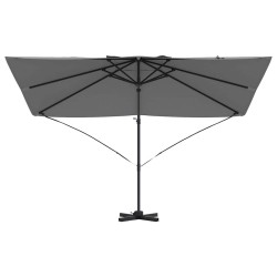 Parasol Cantilever Roma anthracite 352x251x260 cm en aluminium 