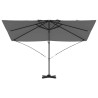 Parasol Cantilever Roma anthracite 352x251x260 cm en aluminium 