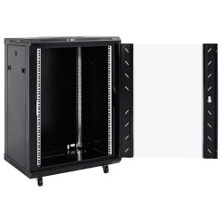 Coffret de réseau 15U 19" IP20 noir 60x45x86 cm 