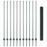 Ensemble de Clôtures de Jardin 2 Pce Vert Métal 25 x 1,5 m 