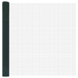 Ensemble de Clôtures de Jardin 2 Pce Vert Métal 25 x 1,5 m 