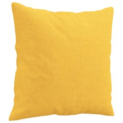 Coussins décoratifs lot de 2 Jaune clair 40x40 cm Tissu 