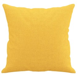 Coussins décoratifs lot de 2 Jaune clair 40x40 cm Tissu 