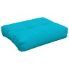 Coussin de palette turquoise 50x40x12 cm tissu 