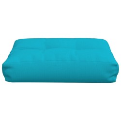 Coussin de palette turquoise 50x40x12 cm tissu 