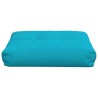 Coussin de palette turquoise 50x40x12 cm tissu 