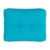 Coussin de palette turquoise 50x40x12 cm tissu 