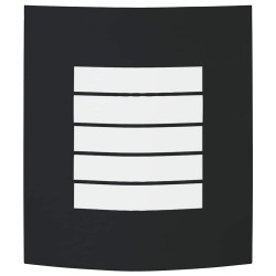 Applique Murale Extérieure 2 pcs Acier Inoxydable Noir IP44 