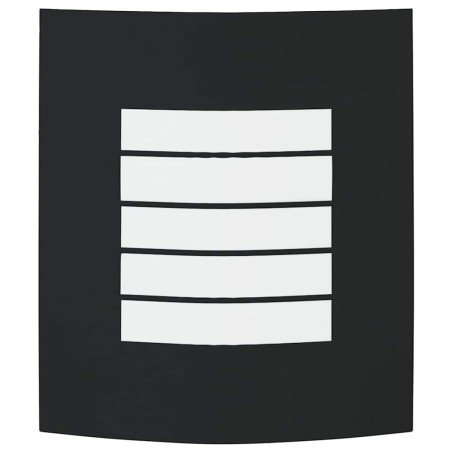 Applique Murale Extérieure 2 pcs Acier Inoxydable Noir IP44 