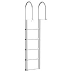 Échelle de quai Argent 45 x 11,5 x 190 cm Aluminium 