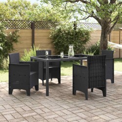 Chaises de Jardin 4 pcs Anthracite 53 x 49 x 85 cm Plastique 