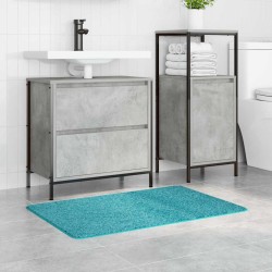 Tapis de bain rectangulaire orange 60x90 cm en polypropylène antidérapant 