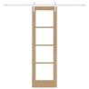 Porte coulissante avec quincaillerie 61x198,5 cm Bois massif en pin 
