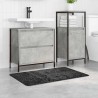 Tapis de bain Rectangulaire Gris Foncé 60x90 cm Polypropylène Antidérapant 