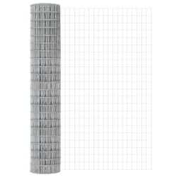 Clôture Euro avec 7 poteaux, 1,6 x 10 m, en acier galvanisé 