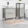 Tapis de bain rectangulaire crème 60x90 cm en polypropylène antidérapant 