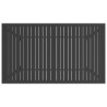 Table de jardin Anthracite 140x80x72 cm Acier 