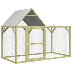 Poulailler 200x100x150 cm Bois de pin massif imprégné 