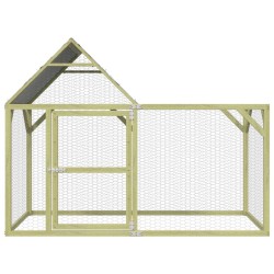 Poulailler 200x100x150 cm Bois de pin massif imprégné 