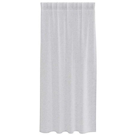 Rideaux 2 pcs Gris clair 140 x 175 cm Polyester 